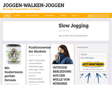 Tablet Screenshot of jogcoach-blog.com